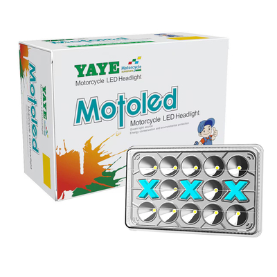 CG125 125cc Motorcycle LED Headlight DC12V with DRL White Blue