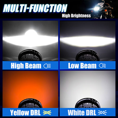 7 Inch Motorcycle LED Headlight with 6500k Color Temperature 10000LM Lumen and DC12V Voltage