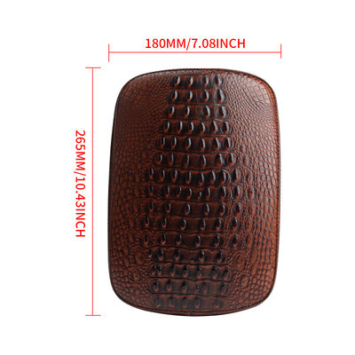 8 Suction Cup crocodile Leather Brown 8 Sucker Vintage Cushion Motorcycle Seat for Harley Sportster XL1200 883 72 48