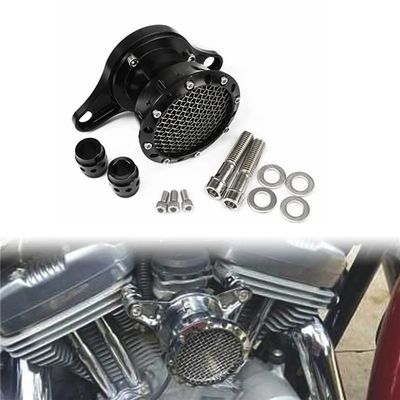 Motorcycle Retro Air Filter Intake Air Cleaner for Harley Sportster XL883 Iron XL1200 48 72 Roadster Hugger 2004-2019
