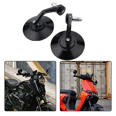 Blue Large Circular Handle Mirror 22MM Motorcycle Rearview Mirror Motorcycle Universal Accessories Motorcycle Modification Parts