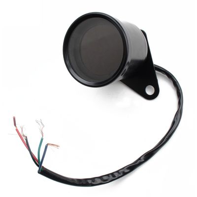 Universal LED Digital Speedometer Meter for Motorcycles 7 Color Lighting Changes New Condition