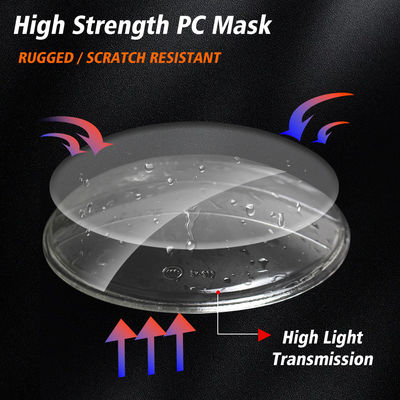 YAYE 6 Inch CM125 Red Skull DRL LED Accessory Motorcycle High Low Beam DRL Headlight with Optical Lens