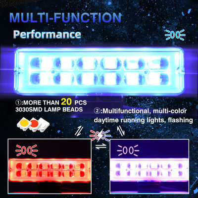YAYE Vehicle LED Work Light Bar Car Motorcycle Offroad Truck UTV ATV Projector Lens 100V 20W Universal White Red Blue Pink 6500k