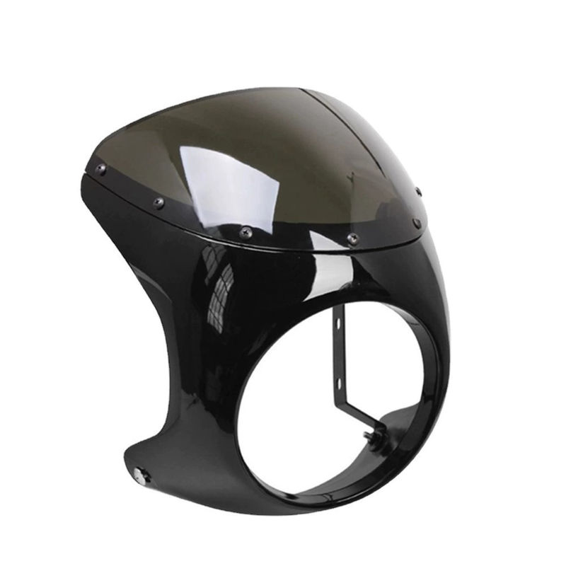 Motorcycle Front Mask Headlight Fairing Cover Universal Fit For 7inch Headlight Handlebar Fairing Windshield For Harley Honda