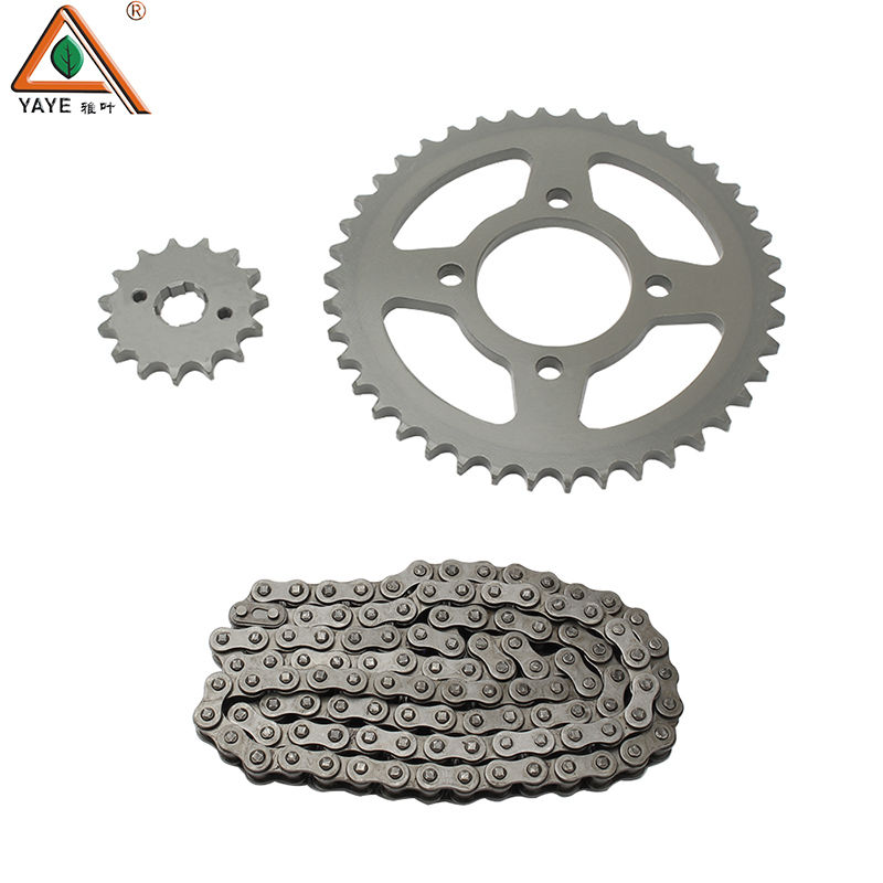 YAYE CG125 CG150 CG200 Motorcycle Parts High Quality Steel  428-116L 38T 15T Motorcycle Chain and Sprocket Kits