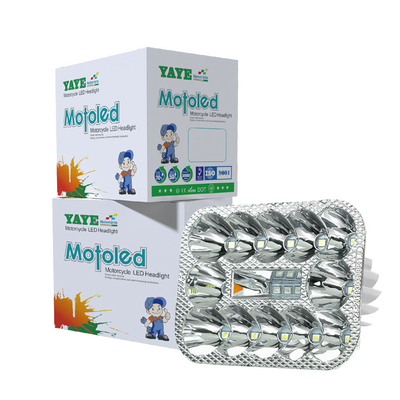 Universal Motorcycle Dibangun-in Lampu depan LED DC12V 45W 4500LM Konstruksi tahan lama