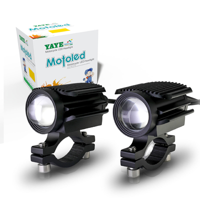 3570CSP YYFJD-JRY YAYE Motorcycle LED Mini Spot Light 16W 1600LM AC DC 8V 80V Kuning Putih