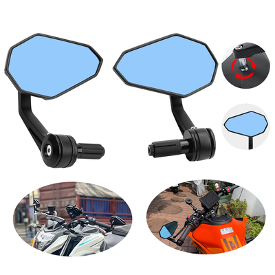 Cermin Pegangan Berbentuk Berlian Cocok untuk Lebar Stang 22mm Spion Motor Aksesoris Universal Motor