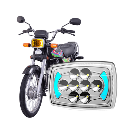 Lampu depan motor CD70 CJ125 LED dengan DRL dan sinyal belokan